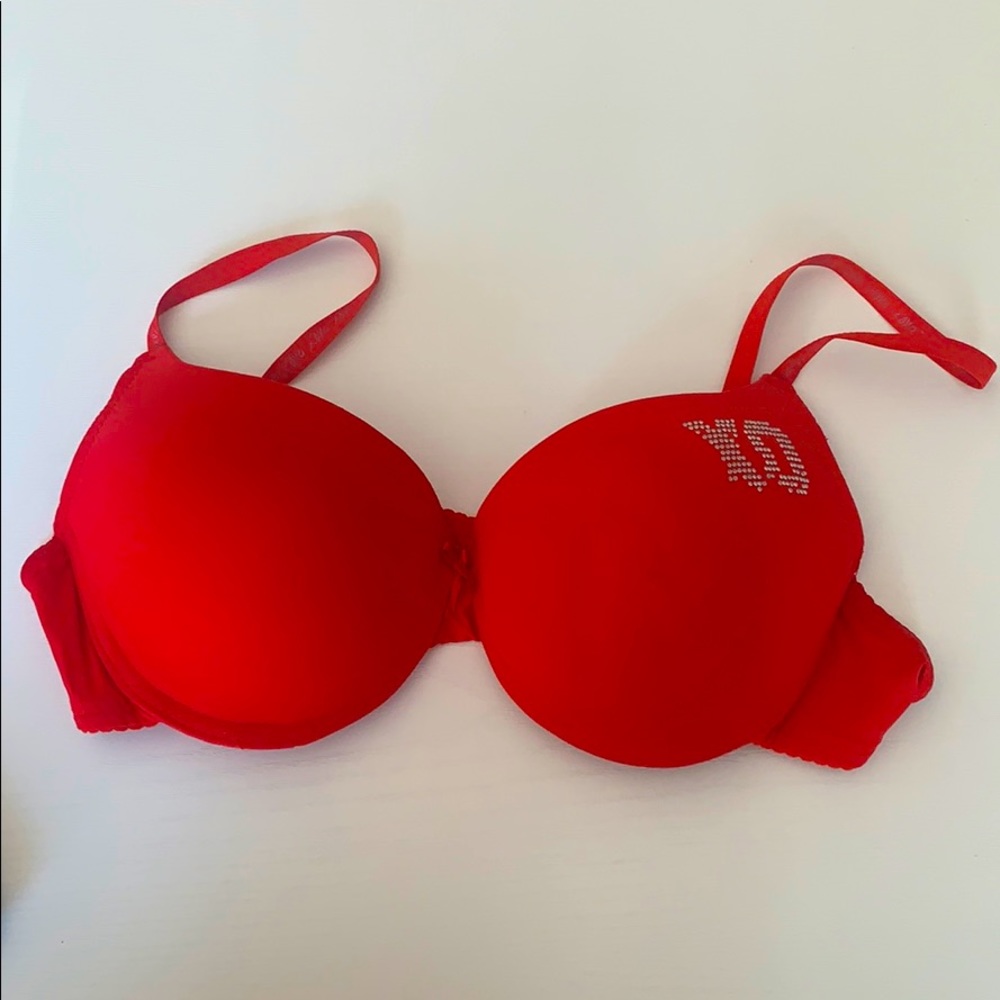 XOXO Intimates 36C Red Padded Push-up Bra